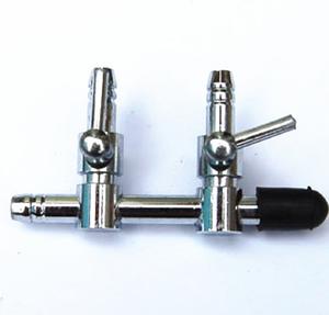 4mm 직경 크롬 도금 황동 친환경 체크 밸브 에어 펌프 액세서리 수족관 용 공기 분배기 - Product Image 3