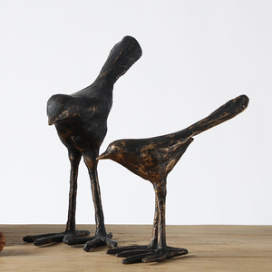 Bảng trang trí bằng đồng kết cấu trừu tượng chim điêu khắc nhựa trang trí nhà - Product Image 1