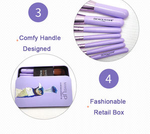 BIOAQUA Park-Juego de brochas de maquillaje, Set de pinceles de maquillaje fino, base de labios, no comer en polvo, herramientas de belleza, fabricante - Product Image 6