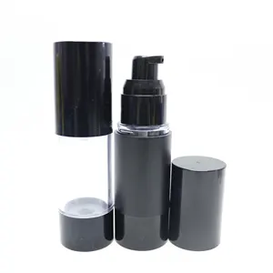 थोक काले लोशन क्रीम सीरम के लिए वायुहीन पंप कॉस्मेटिक बोतल 15 ml 30 ml 50 ml Airless-10B