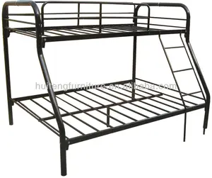 Buen servicio de fábrica de diseño portátil cama litera de Metal Marco de cama litera de metal