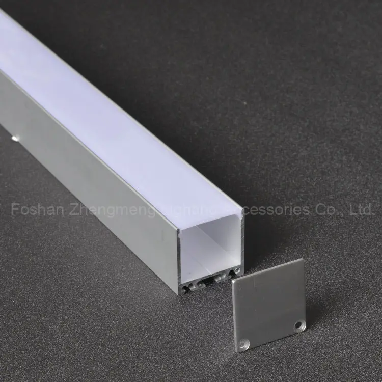 35-35mm aluminium Pendent casing & led pendant hanging light housing aluminum led tube light bar with pure black