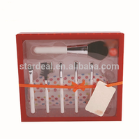 Kundenspezifische klar, gute qualität kunststoff geschenk box blister verpackung für make-up pinsel