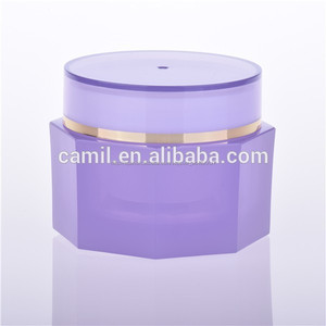 Decorativo doble pared PMMA crema cosmética jar para el cosmético - Product Image 1