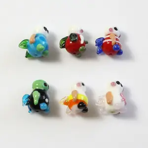 Honey bee animais contas de vidro Murano Lampwork