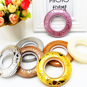 Anneaux de <span class=keywords><strong>rideau</strong></span> en plastique ABS multicolores, diamètre 55 mm, design contemporain, ajustement universel pour tringles à rideaux - Product Image 4