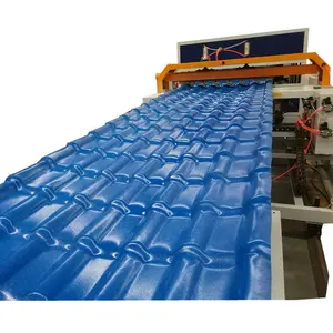 PVC ASA roof tile corrugated glazed roof sheet plant extruder production extrusion line