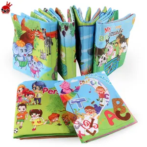 Vendita all'ingrosso libro del bambino 0 12-Amazon toys libri di stoffa morbida fruscio di suono infantile libro di stoffa per bambini giocattolo educativo set di libri di stoffa per bambini giocattoli per bambini