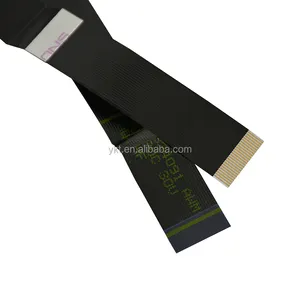 Au Plating Flexible LVDS FFC Cable With Lock Type / Black Mylar Tape