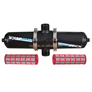 Agricultural Drip 4" Manual Filter Machine 120(150)Mesh 70m3/H Red Irrigation Disc Filter