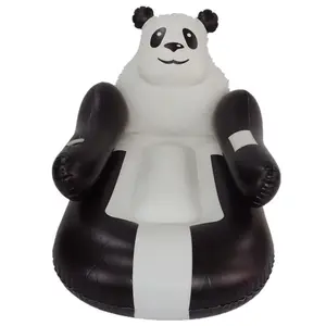 Riesige wohnzimmer sofa bett möbel aufblasbare panda sofa stuhl mit tasse halter