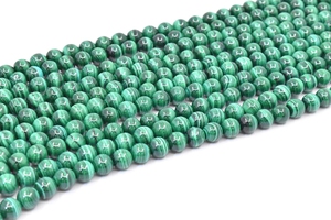 Perle Rotonde in <span class=keywords><strong>Malachite</strong></span> Naturale di Alta Qualità per Creazione di Gioielli, Vendita all'Ingrosso - Product Image 2