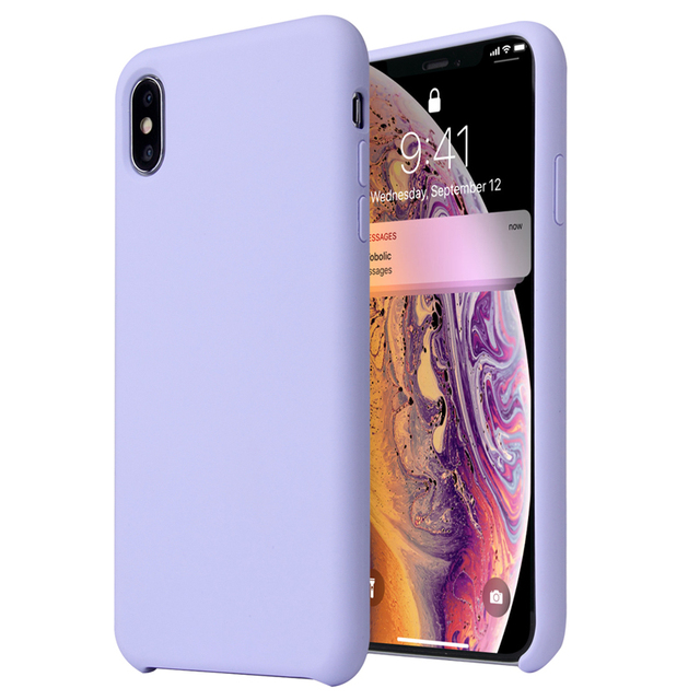 For XS MAX 11 12 13 14 15 16 17 Original Genuine Liquid Silicone Case Anti Shock Anti Dirty Good Quality Cover