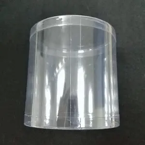 Kunden spezifische Größen Pvc Round Food Cookie Verpackungs box Kunststoff Transparente Klare Zylinder Rohr behälter mit Deckel