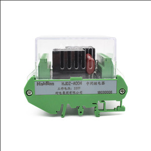 220VDC/AC клеммной колодки реле HJDZ-A004 Din rail промежуточное реле - Product Image 2