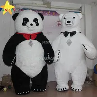 Funtoys CE Inflatable Wedding Fat Panda Trang Phục Linh Vật Để Bán