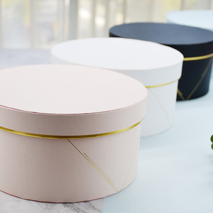 Bó Hoa Giấy Ngày Lễ Tình Nhân Bao Bì Hoa Hồng Trơn Hình Trụ Tròn Hộp Các Tông Hộp Quà Hoa Cầm Tay - Product Image 5