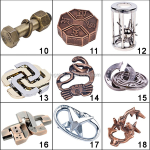 Puzzle Rompicapo <span class=keywords><strong>in</strong></span> <span class=keywords><strong>Metallo</strong></span> IQ Classico <span class=keywords><strong>in</strong></span> Lega di Zinco per Adulti - Product Image 6