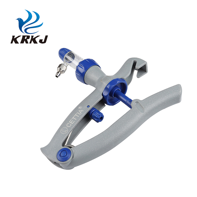 KD107 CETTIA автоматический пластиковый стальной адаптер luer-lock инжектор Пистолет Ветеринарный Шприц для животных