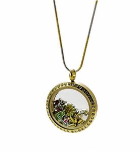Bijoux à la mode en acier inoxydable 316L, collier avec pendentif en forme de médaillon, <span class=keywords><strong>8</strong></span> grammes, chaîne en or, modèles - Product Image 4