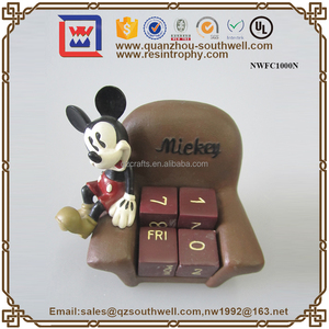 Personalizada Hecha A Mano Se Puede Pintar de Personaje de Dibujos Animados Figurines Agradable Bailarina En La Silla Estatuas - Product Image 2