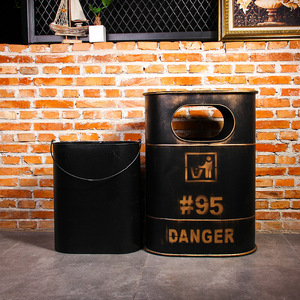 Thùng Rác Ngoài Trời Retro Thùng Rác Công Nghiệp Lớn Cho Quán Bar - Product Image 4