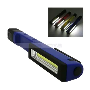 3* AAA Batteries Powered 1.5W COB Work Light with Magnet Clip