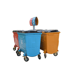 770L Kim Loại Mạ Kẽm Rác Thải Bin Thùng Rác Có Thể - Product Image 6