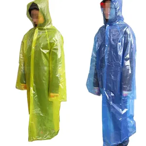 Hot jual termurah promosi pakai jas hujan, murah PE hujan mantel