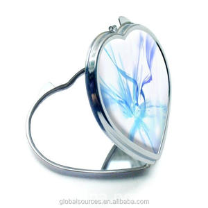 Promotion Cartoon Heart Durable Compact Makeup Beauty Mirror