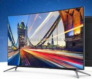 Grosir Televisi Cina LED Warna Hitam 32 "40" 55 "65" TV 4K Ultra 1080P HD Android Smart TV LED