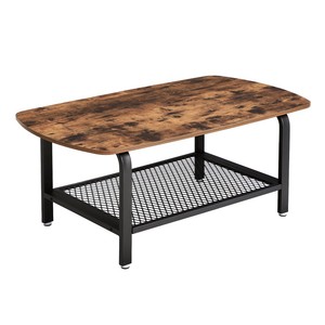 VASAGLE Industriale Dell'annata di Tabella di Tè, Tavolino per Soggiorno tavolino di legno di design - Product Image 2