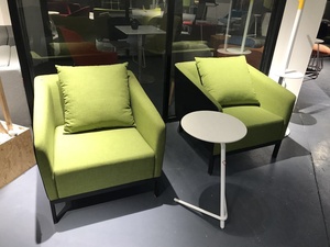 Modernes Sofa garnitur aus Stoff und Leder Büromöbel Sofa Design 1 1 3-Sitzer-Sofa Home Office Gebraucht - Product Image 4