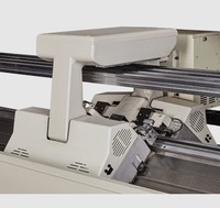 Máquina de tejer plana Industrial, completamente automática, cuello y puños, computarizada