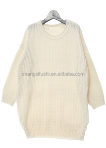 Guangzhou <span class=keywords><strong>pas</strong></span> <span class=keywords><strong>cher</strong></span> chauve-souris lâche 5GG manches longues en maille <span class=keywords><strong>pull</strong></span> chandail pour femmes - Product Image 3
