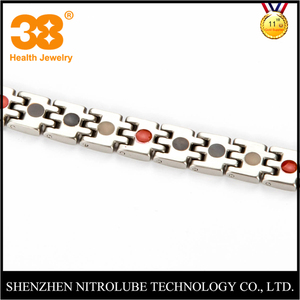 Bracelet <span class=keywords><strong>de</strong></span> montre en titane <span class=keywords><strong>argent</strong></span>é Nitrolube 2025, magnétique, 5 en 1, bracelet <span class=keywords><strong>de</strong></span> thérapie contre la douleur, ensemble <span class=keywords><strong>de</strong></span> bijoux <span class=keywords><strong>de</strong></span> santé - Product Image 5