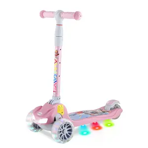 Trottinettes Kick pliantes pour enfants Phares cool