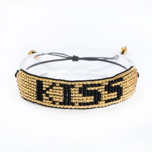 Pulsera <span class=keywords><strong>Miyuki</strong></span> con cuentas <span class=keywords><strong>de</strong></span> oro y labios <span class=keywords><strong>de</strong></span> beso, pulsera <span class=keywords><strong>de</strong></span> cuentas <span class=keywords><strong>de</strong></span> semillas, joyería Unisex, cadena ajustable, <span class=keywords><strong>venta</strong></span> <span class=keywords><strong>al</strong></span> <span class=keywords><strong>por</strong></span> <span class=keywords><strong>mayor</strong></span>, 3 piezas - Product Image 1