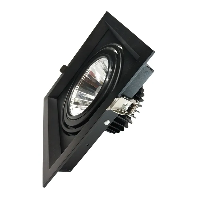 COB Lampu LED 120 Derajat Sudut Sorot AR111 Tersembunyi LED Downlight Perumahan