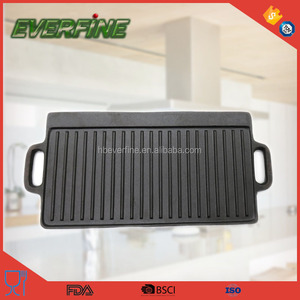 Piastra per Barbecue in <span class=keywords><strong>Ghisa</strong></span> per Piano Cottura a Induzione, Pretrattata ed Ecologica, Adatta a Tutte le Fonti di Calore - Product Image 3