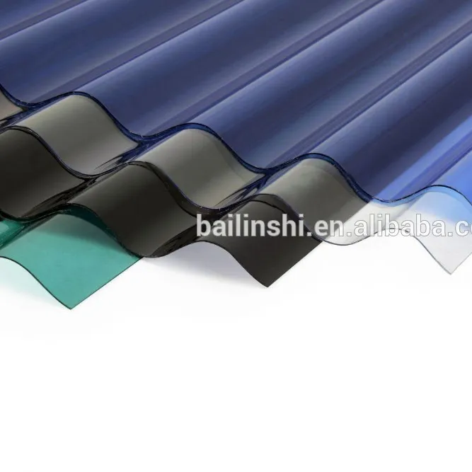 Weather resistance Sinus type Polycarbonate corrugated sheet PC roofing sheet