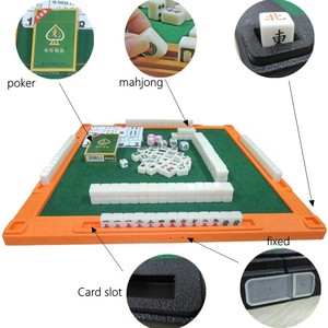Produit chaud Nouveaux jeux de <span class=keywords><strong>Mahjong</strong></span> traditionnels <span class=keywords><strong>chinois</strong></span> avec table pliante Mini 144 <span class=keywords><strong>Mahjong</strong></span> Tile Set Game Set - Product Image 1