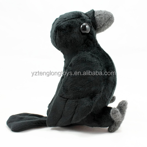 uccello morbido peluche corvo giocattolo farcito peluche