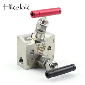 Manifold de <span class=keywords><strong>2</strong></span> Vias SS316 para Manômetro Válvulas de 1/4\" Npt - Product Image 4