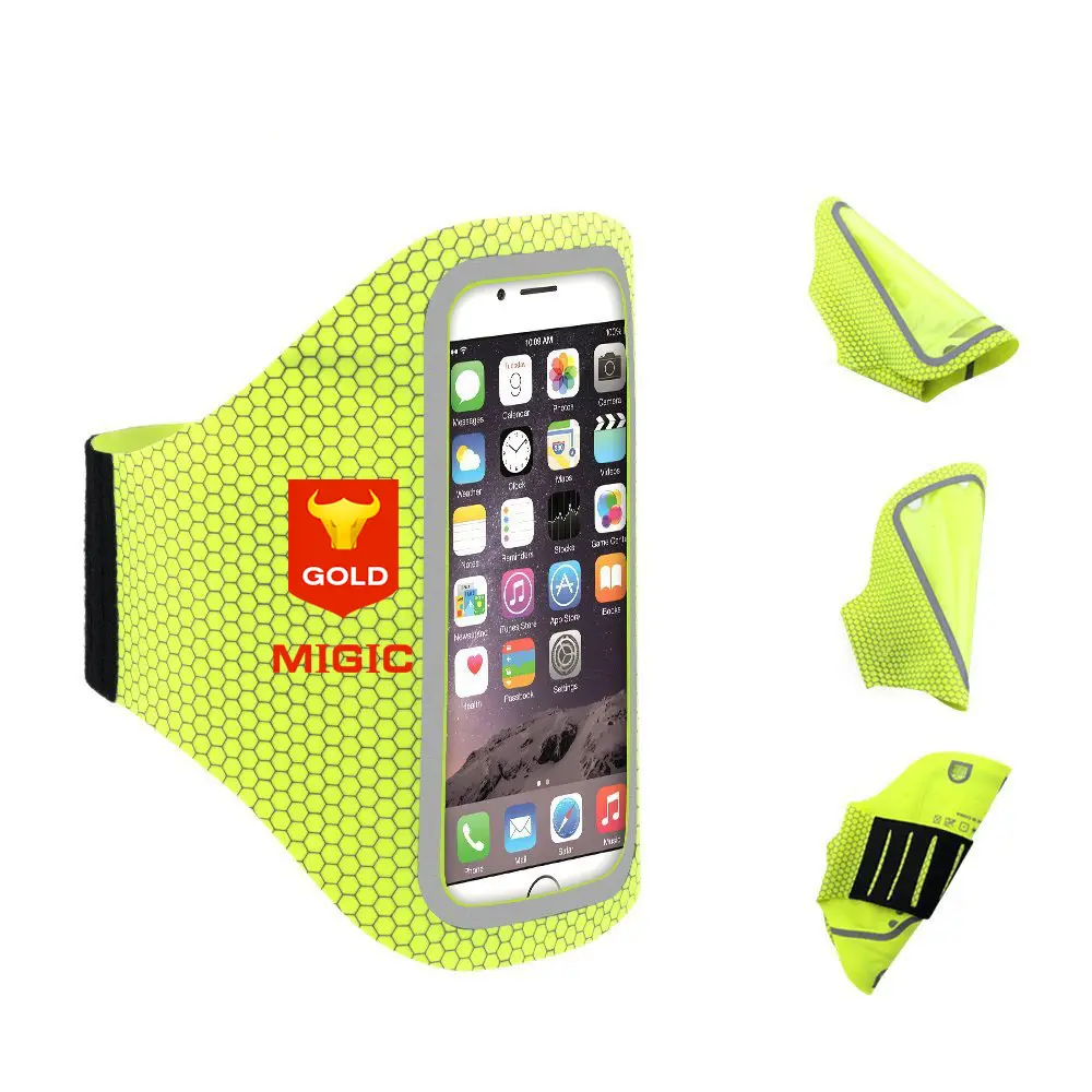 New Design Water Resistant Lightweight Sports Workout Armband with Key Pocket for iPhone 6/6s