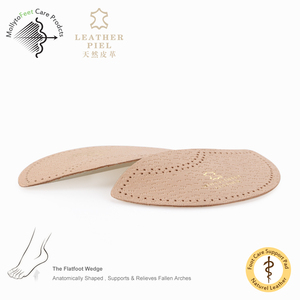 Corrector ortopédico de <span class=keywords><strong>cuña</strong></span> para ARCO, plantillas de cuero de piel de oveja auténtica para <span class=keywords><strong>pie</strong></span> plano - Product Image 3