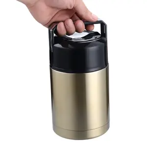 Boîte à déjeuner acier inoxydable, thermos de haute qualité en métal isolé sous vide boîte à aliments