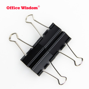 Clips de Carpeta de Oficina, Clips de Papel de Metal Negro en Tamaños Surtidos 15 19 25 32 41 51 mm, Certificación EN71/ASTM/CN;ZHE - Product Image 2