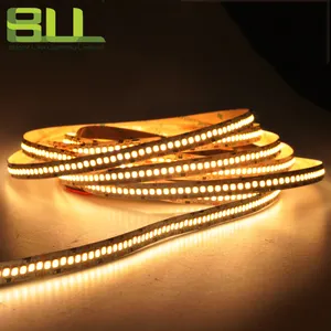 Haute CRI 95 SMD2835 2300lm 240 leds/m blanc chaud CE Rohs Flexible24V led bande lumineuse pour la décoration de fête à thème