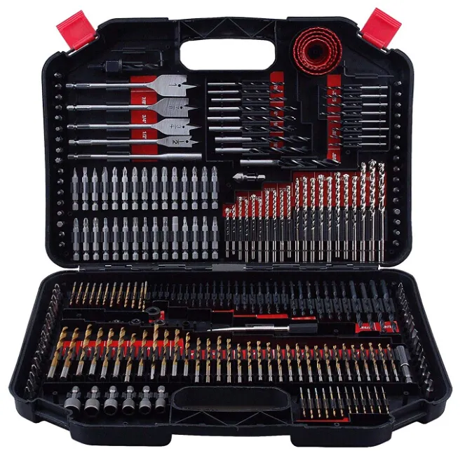 246 Pc Impact Metalen Hss Boor En Drive Bit Set Met Slagvorm Opslag Case